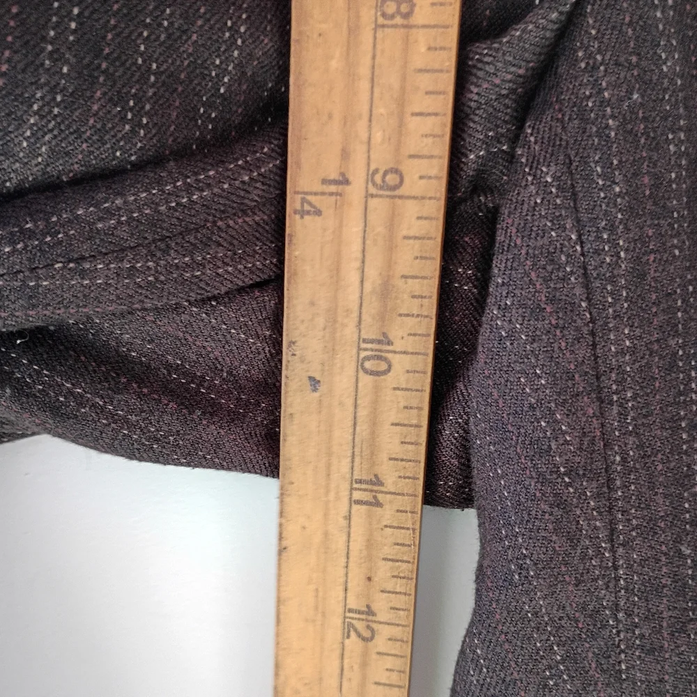 CAbi Women's Size 2 Brown Pinstripe Wide Leg Career Dress Pants‎